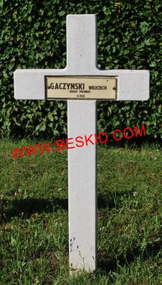 GACZYNSKI Wojciech
Décès 06.1940 Xousse (54)
Inhumation 18.06.1964 - Tombe 93
Armée Polonaise
copyright Frania 

