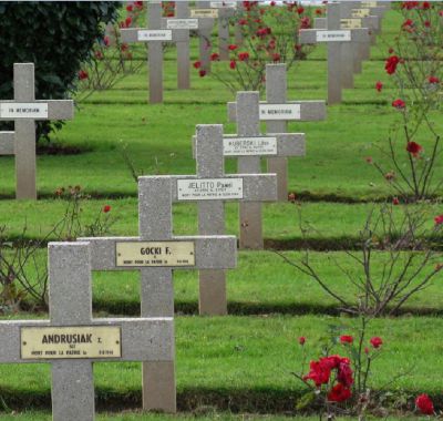 GOCKI Franciszek
- 31 ans -
Né 25.11.1912 Hamborn (D)
Décès 09.08.1944 Cauvicourt (14)
Matricule 211
1ère Division Blindée Polonaise
9ème Bataillon Fusiliers Tirailleurs
Tireur
Tombe 4 - Carré VI - Rang D
copyright photo Piotr Packowski
copyright Frania
