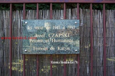 Mesnil-le-Roi (78)
Maison du peintre Polonais CZAPSKI Jozef
Témoin de Katyn
copyright Frania
