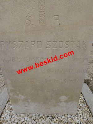 SZOSTAK Ryszard
Né 20-05-1915
Décès 21-02-1958
44 ans
Copyright Frania 
Copyright photo Anusia
